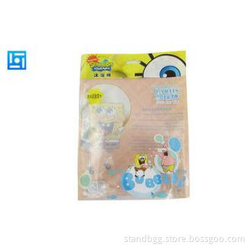 Bath Sponge Moisture Proof Bags / Yellow Stand Up Pouches W